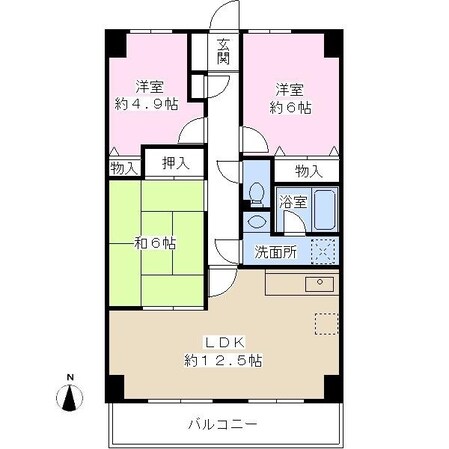 グレーシア大西の物件間取画像